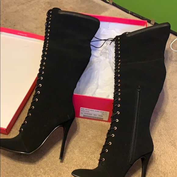 Shoe Dazzle Shoes - ShoeDazzle Heeled Boots Alinah